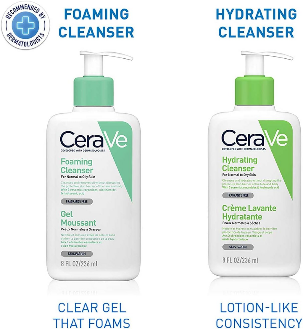 CeraVe Foaming Cleanser for Normal to Oily Skin 236mL
