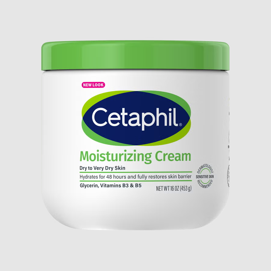 Cetaphil Moisturizing Cream, Face & Body Moisturizer For Men & Women With Dry to Very Dry Sensitive Skin, Unscented, 453g