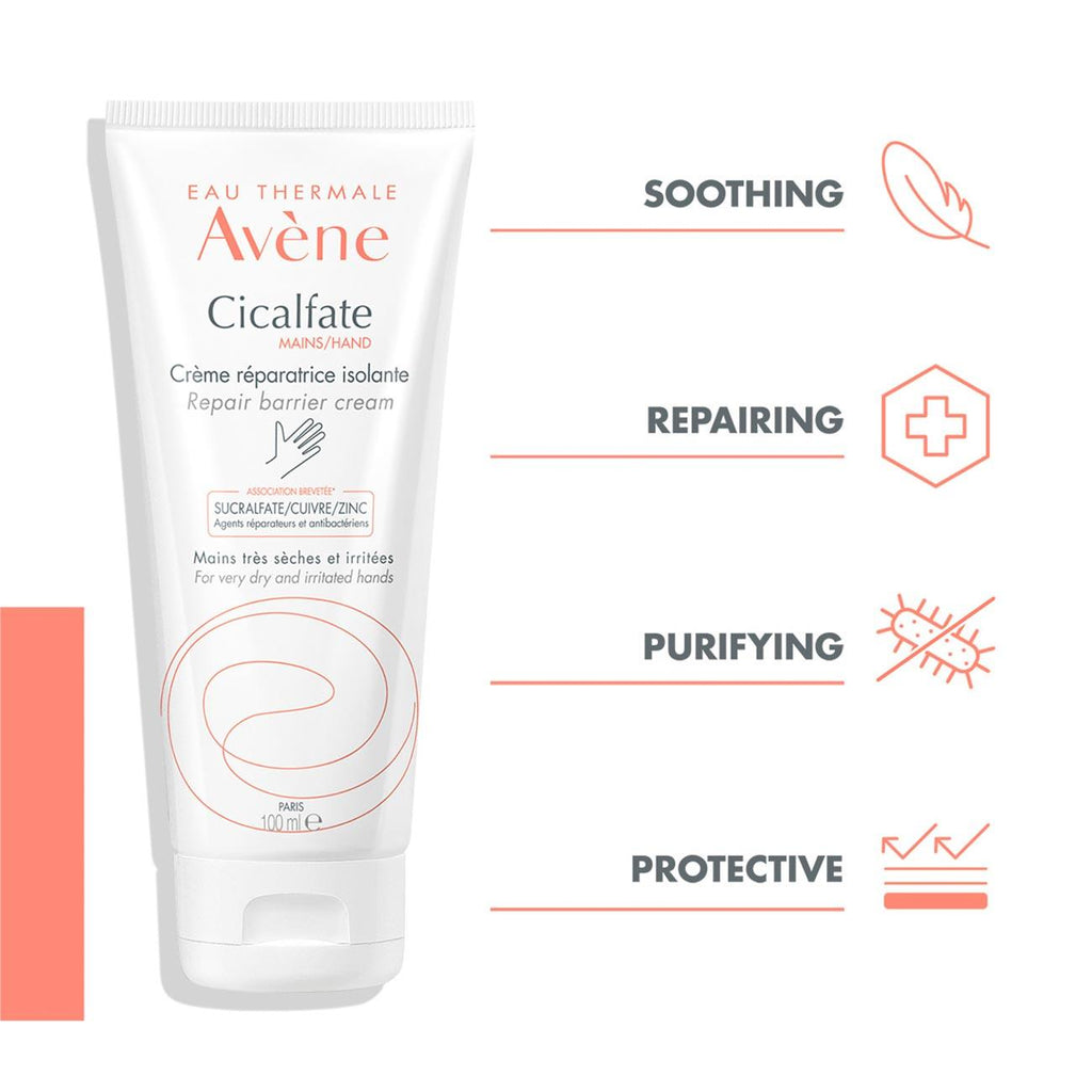 Avene Cicalfate Hand Repair Barrier Cream - Very Dry and Irritated Hands