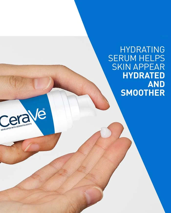 CeraVe Hyaluronic Acid Serum for Face with Vitamin B5 and Ceramides, Hydrating Face Serum, 30 Ml